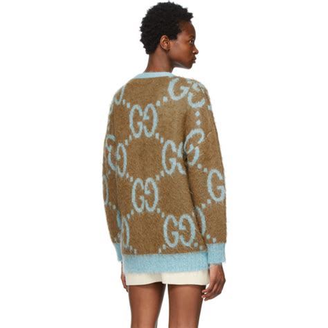 gucci mohair cardigan blue|Gucci mohair cardigan.